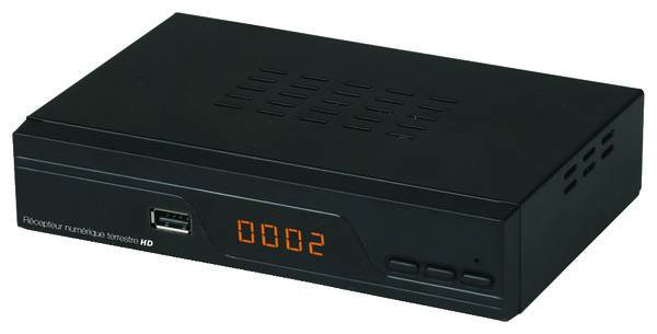 Récepteur TNT HD avec affichage LCD, 1 entrée HDMI, 1 péritel, 1 USB - Optex - Brico Dépôt
