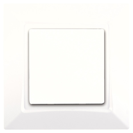 Interrupteur va-et-vient + plaque "DELTA ONE" blanc - Siemens - Brico Dépôt