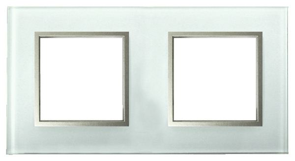 Plaque double "Kobe" verre blanc - Brico Dépôt