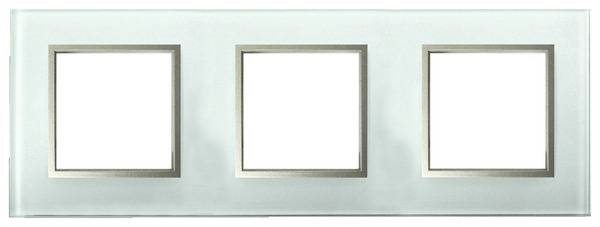 Plaque triple "Kobe" verre blanc - Brico Dépôt