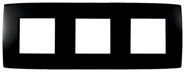 Plaque triple "Kobe" noir mat - Brico Dépôt