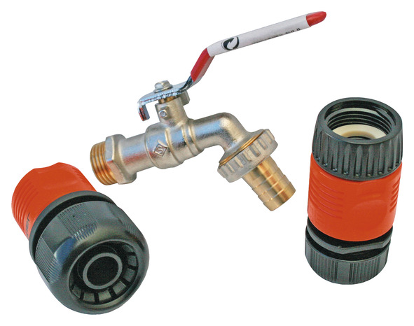 Robinet d'arrosage 1515 à clipser équipé d'un raccord - Somatherm - Brico Dépôt