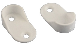 Lot de 2 supports pour penderie 30 x 15 mm blanc - Brico Dépôt