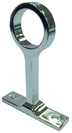 Support penderie fixe rond 18 mm chrome - Brico Dépôt