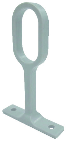 Support penderie  fixe oval 30x15mm blc - Brico Dépôt