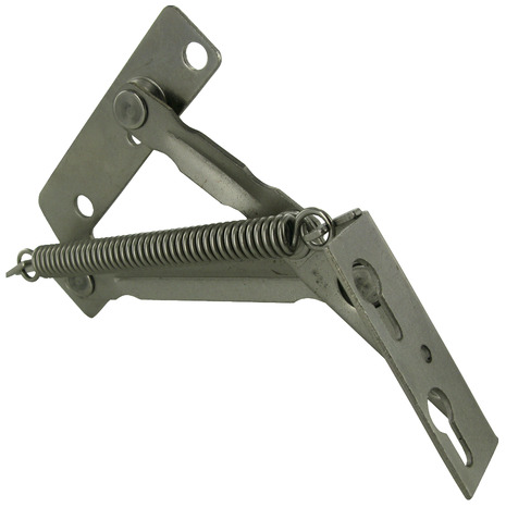 Compas à ressort en acier nickelé pour porte relevable droite gauche - Brico Dépôt