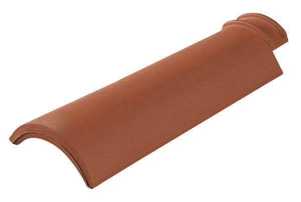 Demi-tuile à double courbe TAMARIS rouge Ep. 73 mm - La Escandella - Brico Dépôt