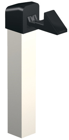 Arrêt portail en PVC avec ressort de couleur blanche - AFBAT - Brico Dépôt