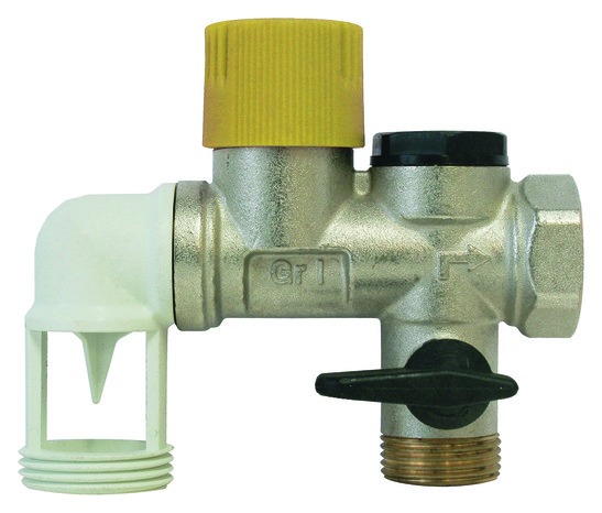 Groupe de sécurité pour chauffe-eau électrique horizontal avec siège Téflon obligatoire - Somatherm - Brico Dépôt