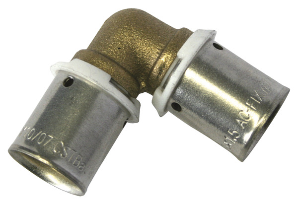 Coude PER égal à sertir Ø 12 mm - Somatherm - Brico Dépôt