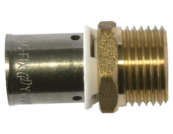 Raccord PER droit mâle à sertir Ø 12 mm F 12x17 mm - Somatherm - Brico Dépôt