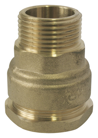 Raccord en laiton droit mâle Ø 32 mm 20x27 mm - Somatherm - Brico Dépôt