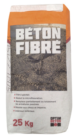 Béton fibré pour chapes et dalles 25 kg - Brico Dépôt