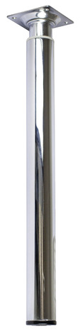 Pied réglable en acier chromé Ø 3 cm H. 30 à 50 cm - Handix - Brico Dépôt