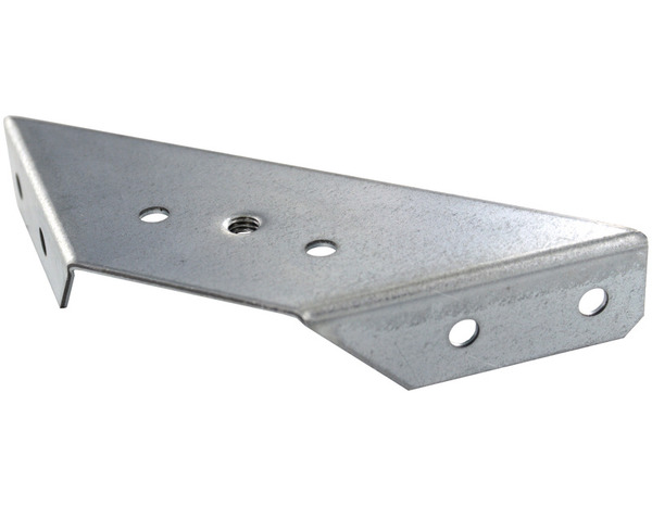 Assembleur d'angle en acier zingué pour pied à tige filetée M8 tout type de lits 120x120 mm - Brico Dépôt