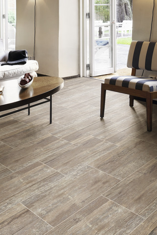 Carrelage de sol intérieur "Tortori" marron - l. 30,8 x L. 61,5 cm - Brico Dépôt