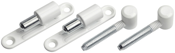 Fiche à visser à platine en acier époxy blanc Ø 15 mm - Brico Dépôt