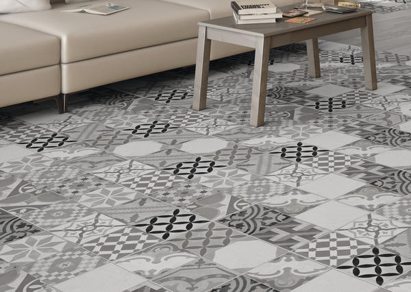 Carrelage de sol intérieur "Delicati" gris - l. 45 x L. 45 cm - Brico Dépôt