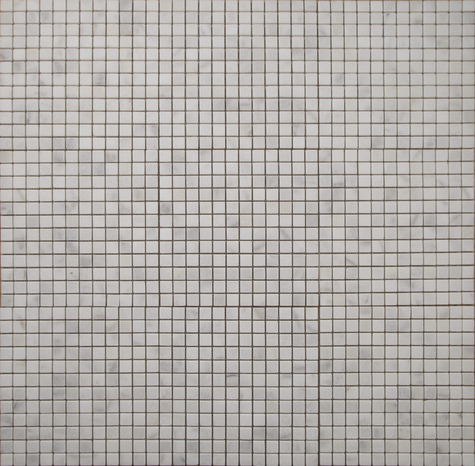 Mosaïque "Carrara" pierre naturelle blanc - l. 30 x L. 30 cm - Carreaux 2,3 x 2,3 cm - Brico Dépôt
