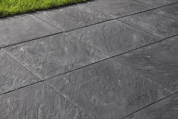 Dalle béton imitation ardoisé 50x50 cm Ép. 40 mm - Brico Dépôt