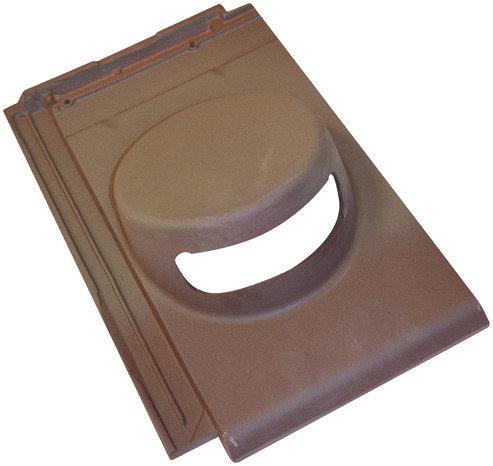 Tuile à douille PLANUM bordeaux klinker, Ep. 32 mm - Brico Dépôt