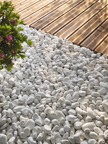 Galets marbre blanc de carrare - Sac de 25 kg - Marque BLOOMA - Brico Dépôt