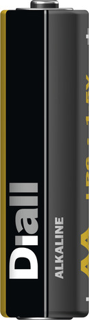 Lot de 4 piles alcalines AA/LR6 avec une puissance de 1,5 V - Diall - Brico Dépôt