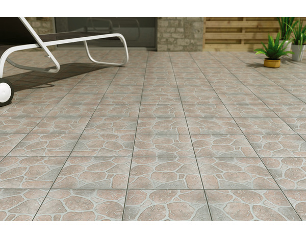 Carrelage de sol extérieur "Searocca" beige - l. 30,38 x L. 30,38 cm - Brico Dépôt