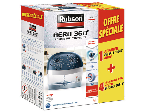 Absorbeur d'humidité + 4 recharges  - Rubson - Brico Dépôt