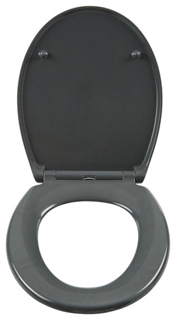 Abattant soft close Diani gris foncé - GoodHome - Brico Dépôt