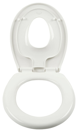 Abattant wc avec réducteur enfant « Carilo » NF - Blanc - GoodHome - Brico Dépôt