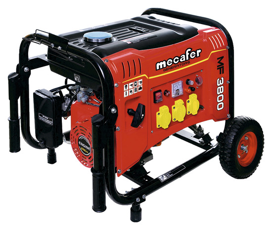 Groupe électrogène de chantier 3500W - MF3800 - Mecafer - Brico Dépôt