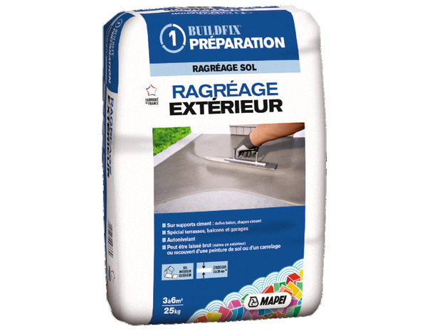 Ragréage pour sols intérieurs et extérieurs 3 à 6 m2 - 25 kg - Mapei - Brico Dépôt