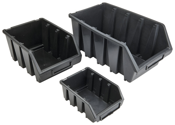 Bac organiseur noir petit 1 L - 7,5 x 11,6 x 16 cm - Brico Dépôt