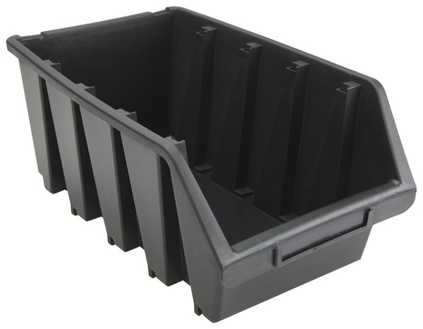 Bac organiseur noir grand 10 L - 15,5 x 20,4 x 34 cm - Brico Dépôt