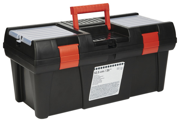 Boîte à outils 24 L. - Largeur : 52,5 x Hauteur : 24,6 cm - Brico Dépôt