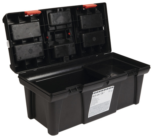 Boîte à outils 24 L. - Largeur : 52,5 x Hauteur : 24,6 cm - Brico Dépôt