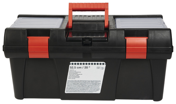 Boîte à outils 24 L. - Largeur : 52,5 x Hauteur : 24,6 cm - Brico Dépôt