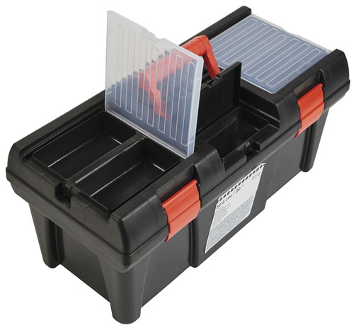 Boîte à outils 24 L. - Largeur : 52,5 x Hauteur : 24,6 cm - Brico Dépôt