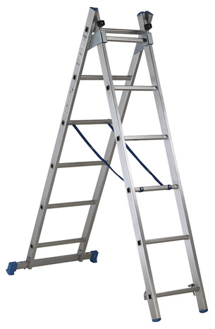 Échelle transformable 3,3m - 2 x 6 marches - Mac Allister - Brico Dépôt