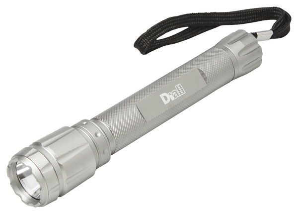 Torche en métal 2AA - petite taille - 85 lm - Diall - Brico Dépôt