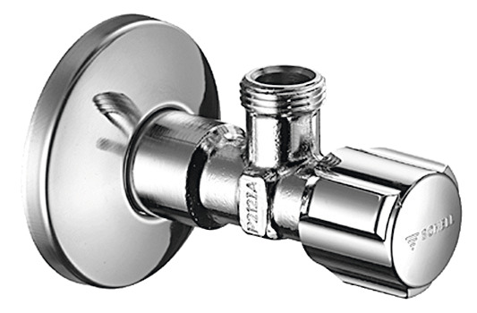 Robinet d'arrêt chromé 1/2-3/8 le robinet - Brico Dépôt