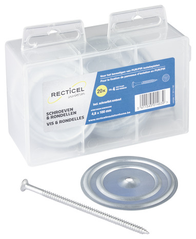 20 vis et rondelles 100 mm - Recticel - Brico Dépôt
