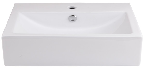 Vasque à poser "Albena" L. 54 x H. 13 x P. 40,5 cm - GoodHome - Brico Dépôt