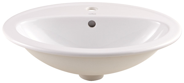 Vasque à encastrer en céramique Turso NF - GoodHome - Brico Dépôt