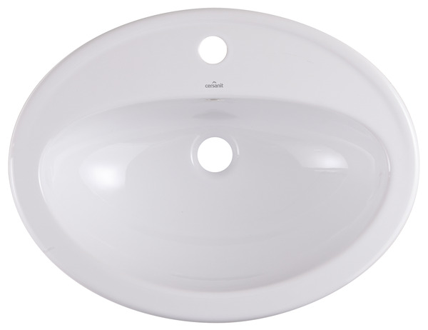 Vasque à encastrer en céramique Turso NF - GoodHome - Brico Dépôt