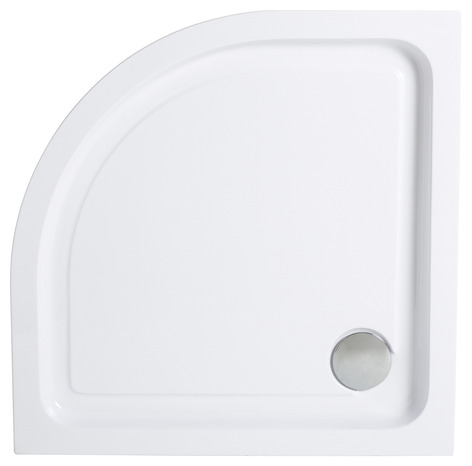 Receveur d'angle de douche 1/4 de cercle 80 x 80 cm acrylique - Brico Dépôt