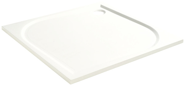 Receveur de douche carré extraplat 90 x 90 cm en résine - GoodHome - Brico Dépôt