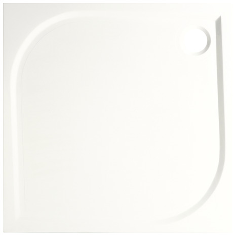 Receveur de douche carré extraplat 90 x 90 cm en résine - GoodHome - Brico Dépôt