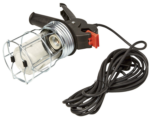 Baladeuse métal E27 + pince Câble H05RNF : 5 m - Diall - Brico Dépôt